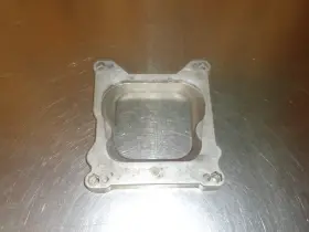 Adp7526 Adapter 4-barrel Carburetor Aluminum Spacer Holley To Rochester Quadrajet Carb