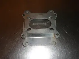 Adapter Adp91225 2-barrel To Rochester Quadrajet 4-barrel Carburetor Aluminum Spacer Carb