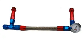 Advanced Engine Design 6096 Aed Performance - Holley #6 Braided Fuel Line With Gauge