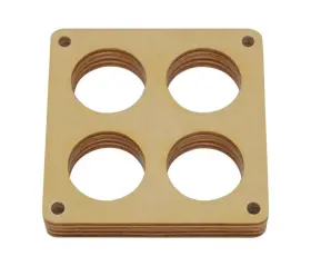 6172 Aed Performance Birchwood Carburetor Spacer 4-barrel Dominator 1 Inch Wood 4-hole