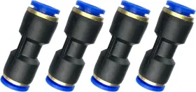 Autobbox Zjpu-8-p4 Fuel Line Connector For Fit 5/16 Inch Od Nylon 4 Pcs Coupler Union