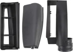 Autokay 0805971 3pcs Air Intake Guide Inlet Duct Assembly Fits For Audi A3 Jetta Gli