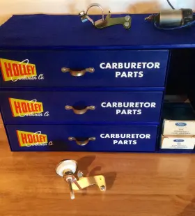 Autolite Cd-19 Nos 69 Boss 429 428cj Shelby Gt Holley Carb Dashpot And Bracket Thick Nut