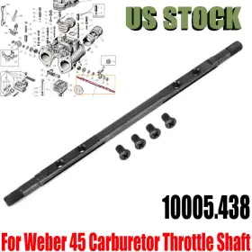 Automysticfj 10005.438 Us 1x Throttle Shaft For Weber 45 Dcoe Carburetor Replace With 4 Screws