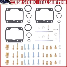 213164395 Autoparts-shopping-mall 3x For Polaris Xlt Special 600 1996-1998 Indy Carburetor Carb Repair Rebuild Kit