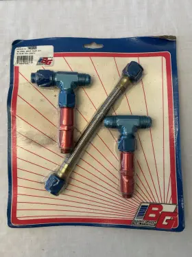 Barry Grant Fuel Systems 140006 Carburetor Inlet Kit Dual Feed Line Braided