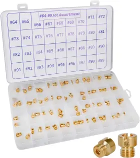 Bc Auto 36181 36-181 4150 4160 4500 Brass Carburetor Carb Jets Kit 2 Each Sizes 64-99