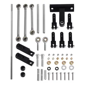 Bfo M7xdvh Adjustable Dual Carb Carburettor Blow Linkage Kit Universal - Black
