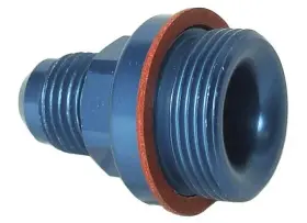 Big End Performance 12168 6an To 7/8in20 Holley Blue Carburetor Inlet Adapter