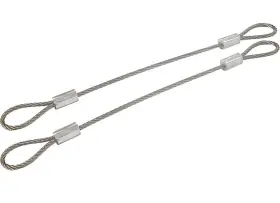 Big End Performance 82610 20 Inch Stainless Steel Header Tether Cable 2-pack