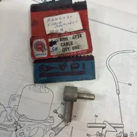 Bmc Ahh6734 Mgb Choke Cable Carburetor Abutment End Inch Still In The Envelope 1962-1971