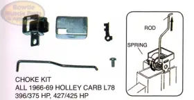 Bmp Bmpcs39b 66-69 Camaro Chevelle Corvette Nova Impala 396 L78 427 Copo Holley Choke Kit
