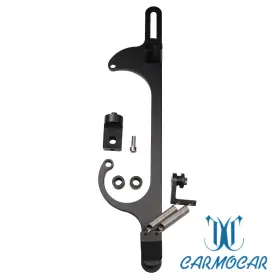Carmocarshop 4150bk Billet Aluminum Black 4150 4160 Serie Throttle Cable Carb Bracket Carburetor 350