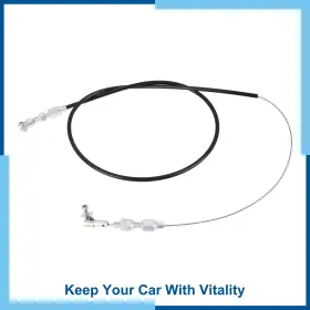 Carpopart 731618747437 Universal Pack 1 36 Inch Car Throttle Cable Rubber Housing Rod Black