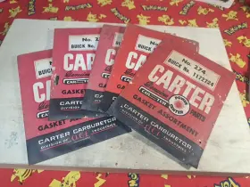 Carter 1172724 Buick #1172724 Carburetor Rebuild Kit 274 Nos Lot Of 5