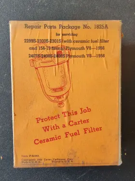 Carter 1825a Nos 2bbl Carburetor Repair Kit For 1956 Plymouth V8 2299s 2300s