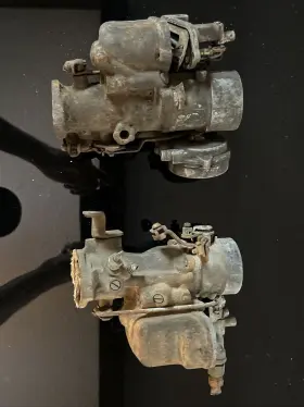 Carter 839987 2 Old W-1 Carburetors Parts Or Repair
