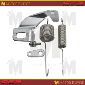 Cfr Performance Hz-2084-ss-c Stainless Steel Throttle Cable Bracket Spring Kit Chrome Finish
