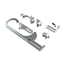 Cj Classics Pce124.1007.03 Carburetor Throttle Cable Bracket Kit Chrome Billet Aluminum With