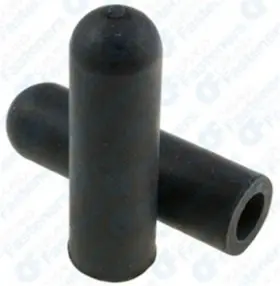 Clipsandfasteners 2947807 25 Rubber Vacuum Caps Black For 1/4 Inch Diameter 1-1/4