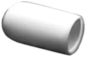 Clipsandfasteners 821641182043 50 Vinyl Vacuum Caps White 1/4 Inch Inner Diameter