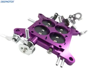Deepmotor Dm-850bp Motor Billet Cnc Carburetor Base Plate For Holley 850 Cfm 4150 Double Pumper Carb