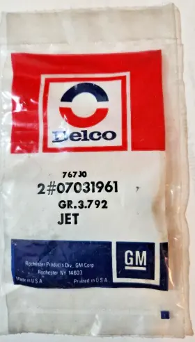 07031961 Delco 2 Nos Gm Rochester Carburetor Metering Jet 7031961 07031961 Delco 2 Nos Gm Rochester Carburetor Metering Jet 7031961