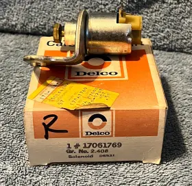 Delco 17061769 Corvette Carburetor Idle Stop Solenoid - 1977 79 80 L82 Nos Gm#