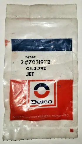 Delco 7031972 2 Nos Gm Rochester Carburetor Metering Jet