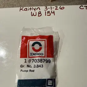 Delco 7038799 1 Nos Oem Carburetor Pump Rod
