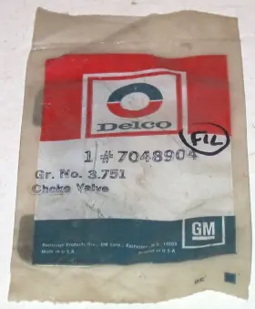 7048904 Delco 1975-1980 Cadillac Firebird Camaro Electra Nos 4bbl Choke Plate 7048904 Delco 1975-1980 Cadillac Firebird Camaro Electra Nos 4bbl Choke Plate