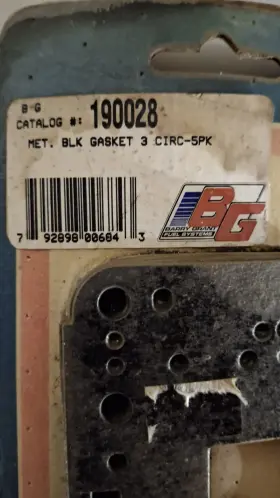 Demon 190028 Bg 3 Circuit Metering Block Gasket Set Of 5