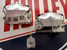 Demon 421360 Vacuum Secondary Fuel Bowls With Pump Polished Aluminum