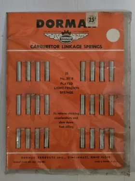 Dorman Products 305c Vintage Nos Carburetor Linkage Springs Advertising Display Card # 305 B