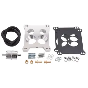 Edelbrock 2697 Quadrajet Adapter And Fuel Line Kit