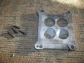 Edelbrock 341431 Gm 4bbl Quadrajet Carburetor Carb To Holley Afb Carter Adapter Plate