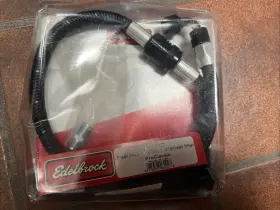 Edelbrock 8102 Pro Classic Fuel Hose Kit Street Filter 6 An Braided Nylon