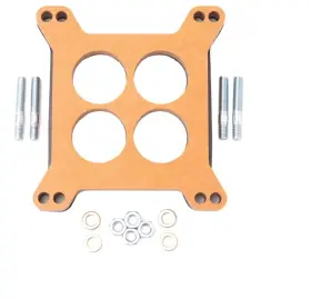 Edelbrock 8723 Wood Square-bore 1/2 Inch Thick 4-hole Carburetor Spacer