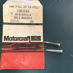 Ford B7a-9541-a Nos 55 56 57 Carburetor Idle Adjusting Needle T-bird 312 Holley