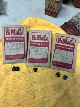 Ford C1ae-9533-b 1961 1962 1963 1964 1965 Mercury 2v 4v Nos Carburetor Jets Three Bags C1ae