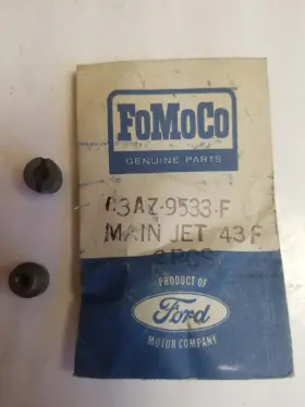 Ford C3az-9533-f Oem Carb Main Metering Jets 1973 Truck 460 V8 4bbl 43f