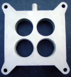 Ford C4oe-9a589 V8 4 Barrel 4v Carb Carburetor Aluminum Intake Spacer Plate