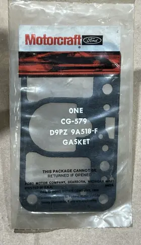 Ford Cg-579 Genuine Motorcraft Carburetor Gasket 302/351/460 4bbl D9pz-9a518-f