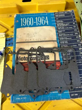 Ford D0az-9561-b Nos Mustang Torino 351c 2bbl Carburetor Float Bowl Gaskets 4 Pcs D0az-9561