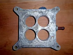 Ford D4te9a589e Truck 4 Barrel Carburetor Spacer Mustang Maverick Cougar D4te Oem Used Part