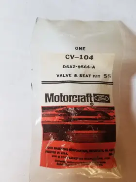 Ford D6az-9564-a Motorcraft Cv-104 Needle And Seat Kit Aka Valve