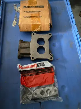 D7ae-9a589-a Ford Nos 1970s 1980s Truck Car Carburetor Spacer Kit 2 Barrel 351m 400 Cast