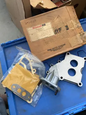 Ford E4ze-9a589-db Nos 1984-1987 Mercury 2.8l Carburetor Spacer Kit Ranger Bronco Ii Mustang