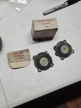 Ford Fomoco B7a-9503-a2 1959 Nos 1958 Carburetor Secondary Throttle Diaphragm X2