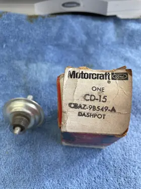 Ford Fomoco C8az-9b549-a 1965-68 Nos Mustang Carburetor Dash Pot For Automatics Cd-15